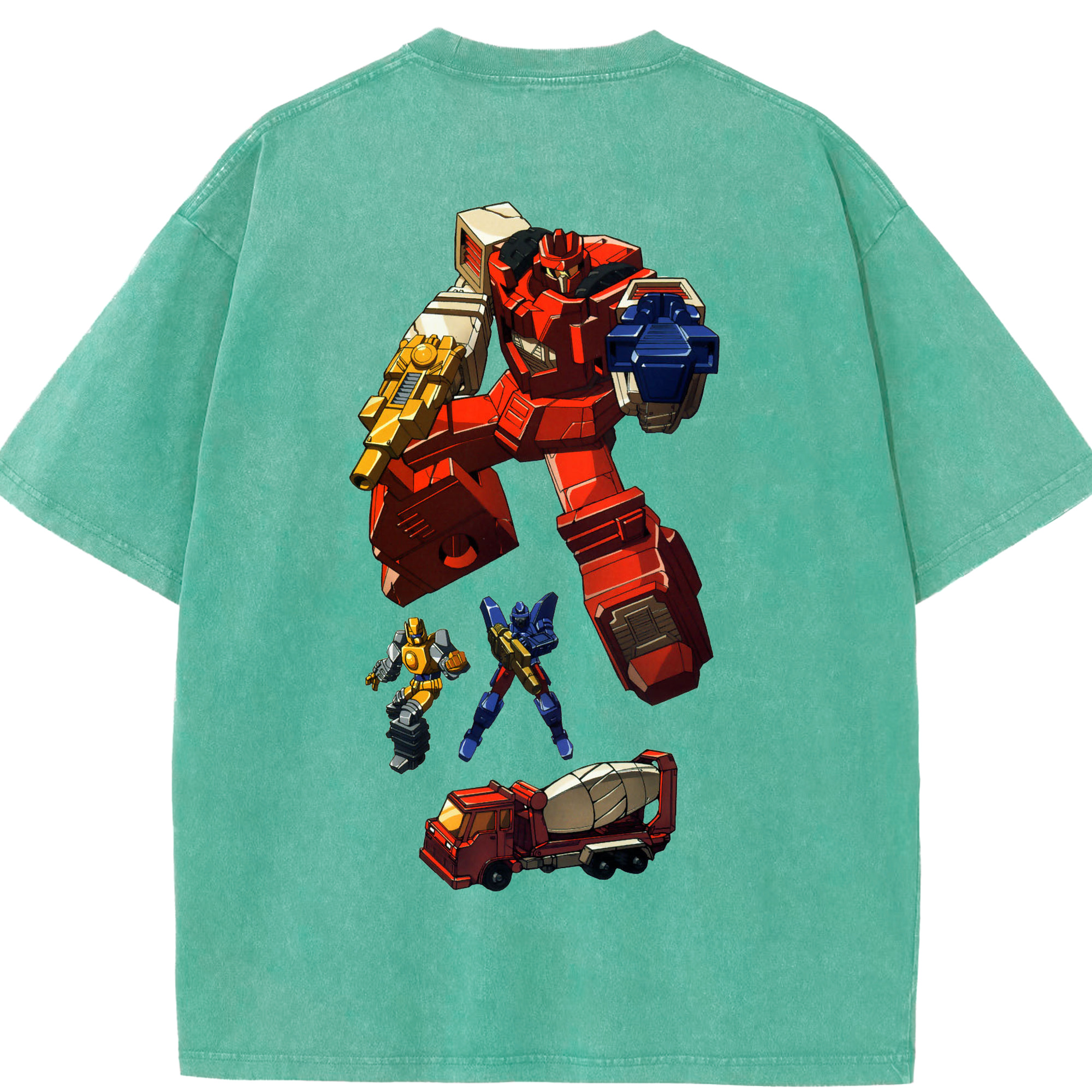 （画像用）  綿100% ヴィンテージ風 半袖Tシャツ（背面プリント）